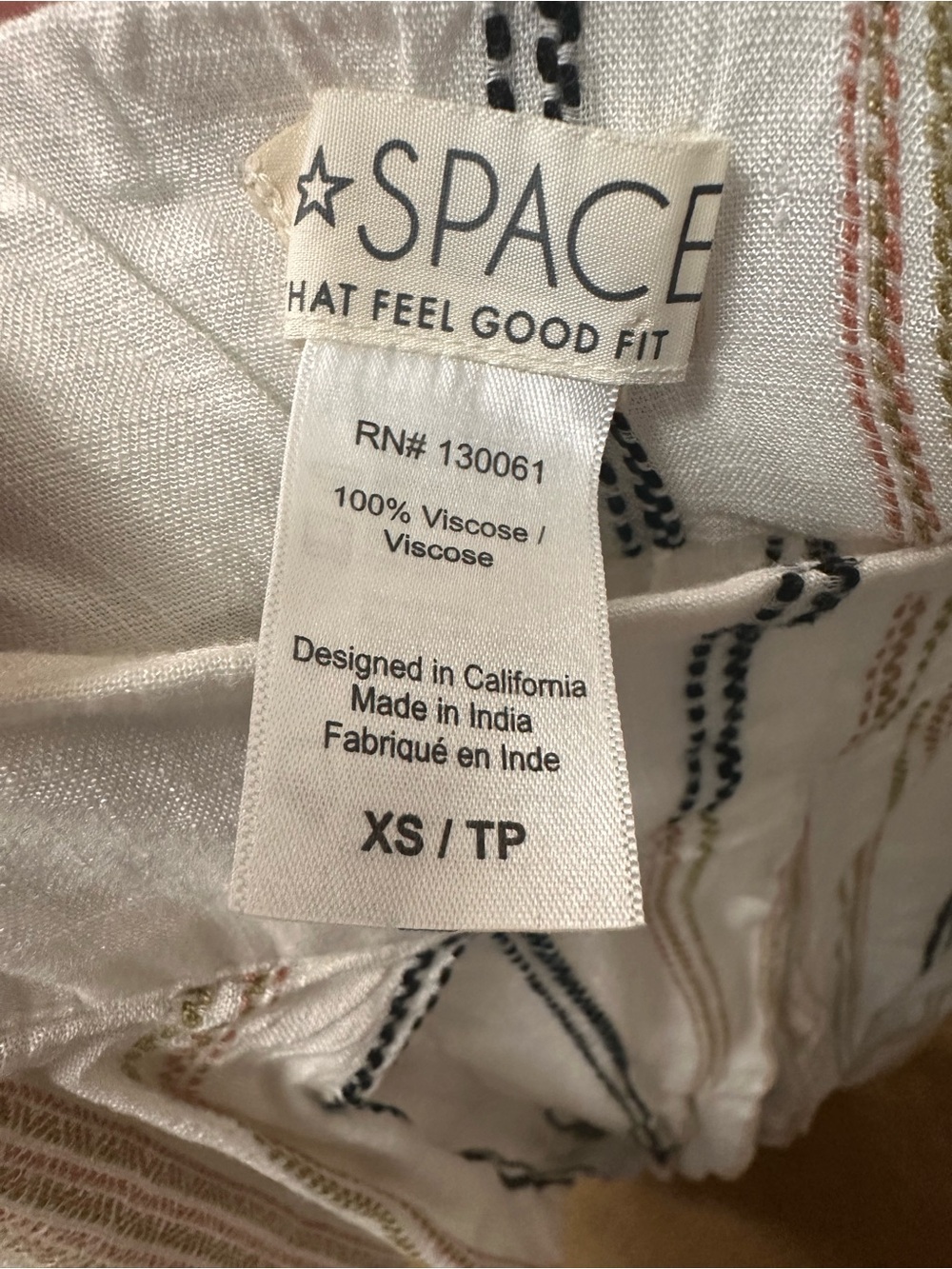 l*space Striped Set in Cream, Tan & Black - Picture 3 of 3